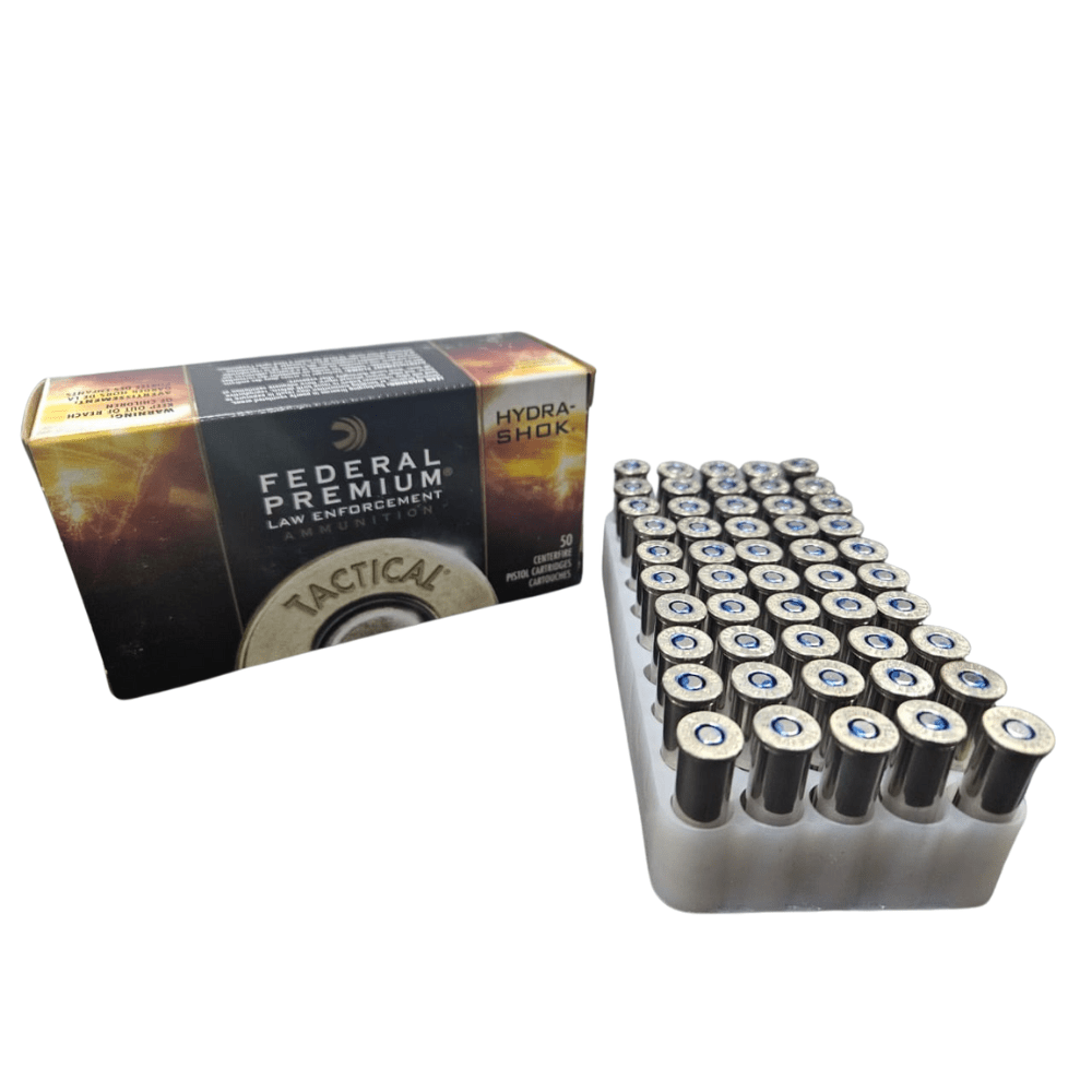 BALA cal .38 sp +P 129 gr Federal Hydra-shock JHP, caja 50 un.3