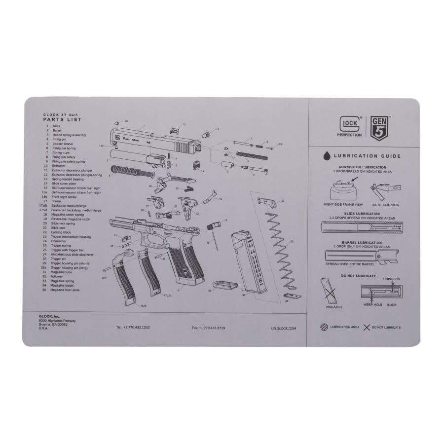 #GLOCKStore Alfombra de trabajo GLOCK GEN 5 resistente al aceite.1