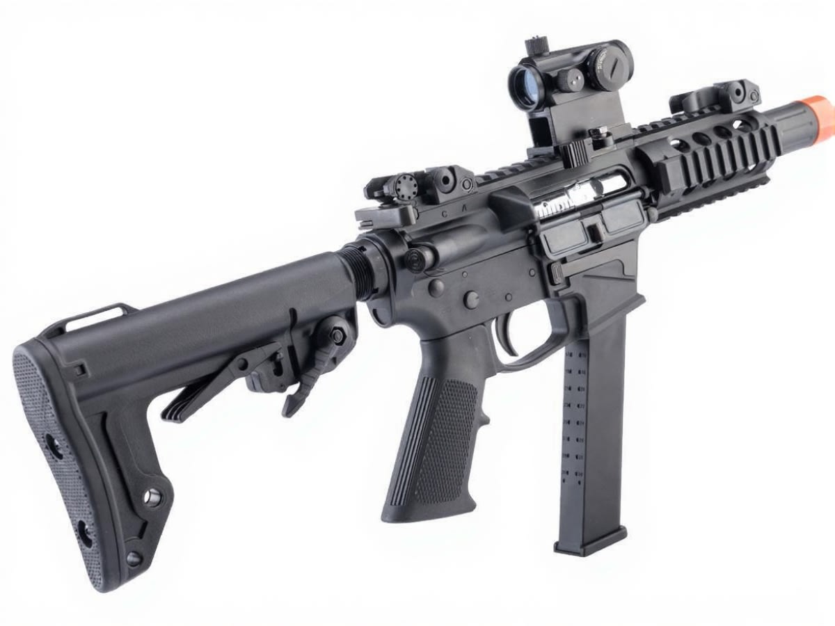 Réplica King Arms cal 6mm TWS SBR GBB Lite Negra #KA-GBB-33-BK2