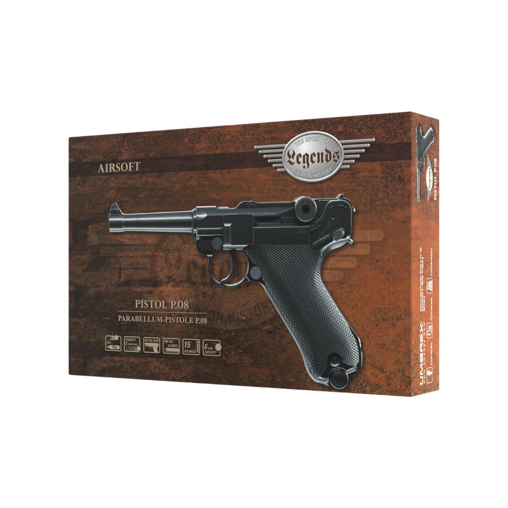 Réplica Legends P08 BLK 6 mm CO2 < 2,0 J 15R #2.58744