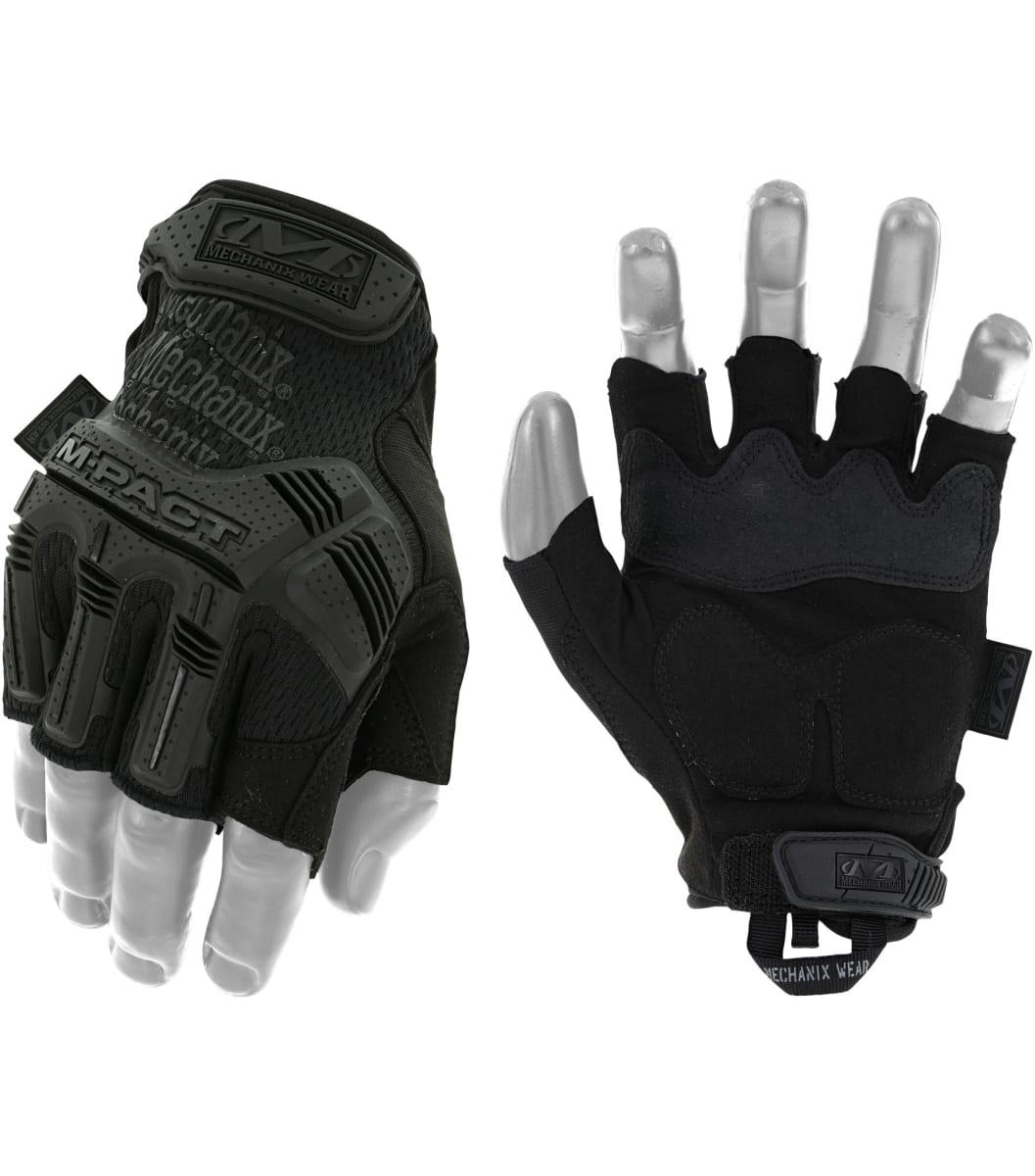 Guantes Mechanix M-Pact Fingerless Covert Negro Talla XL #MFL-55-0114