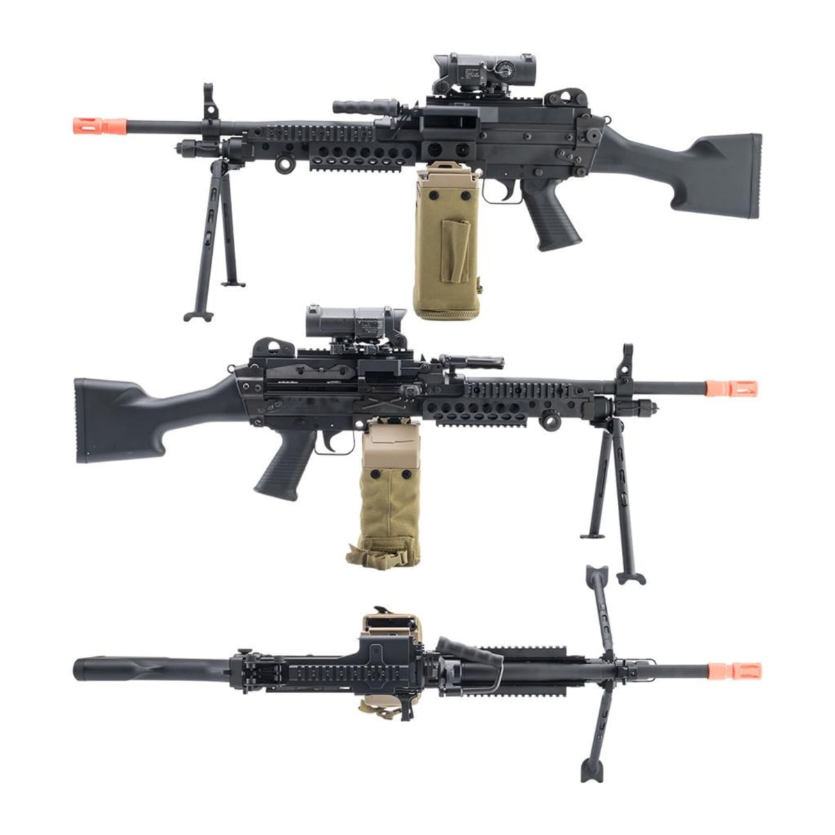 Réplica cal 6 mm modelo MK48 MOD1 con cargador3