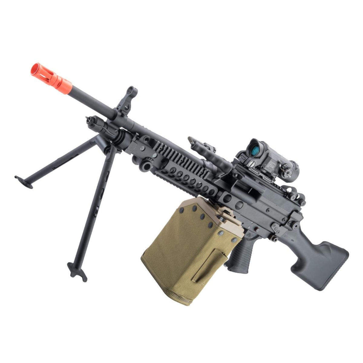 Réplica cal 6 mm modelo MK48 MOD1 con cargador 0