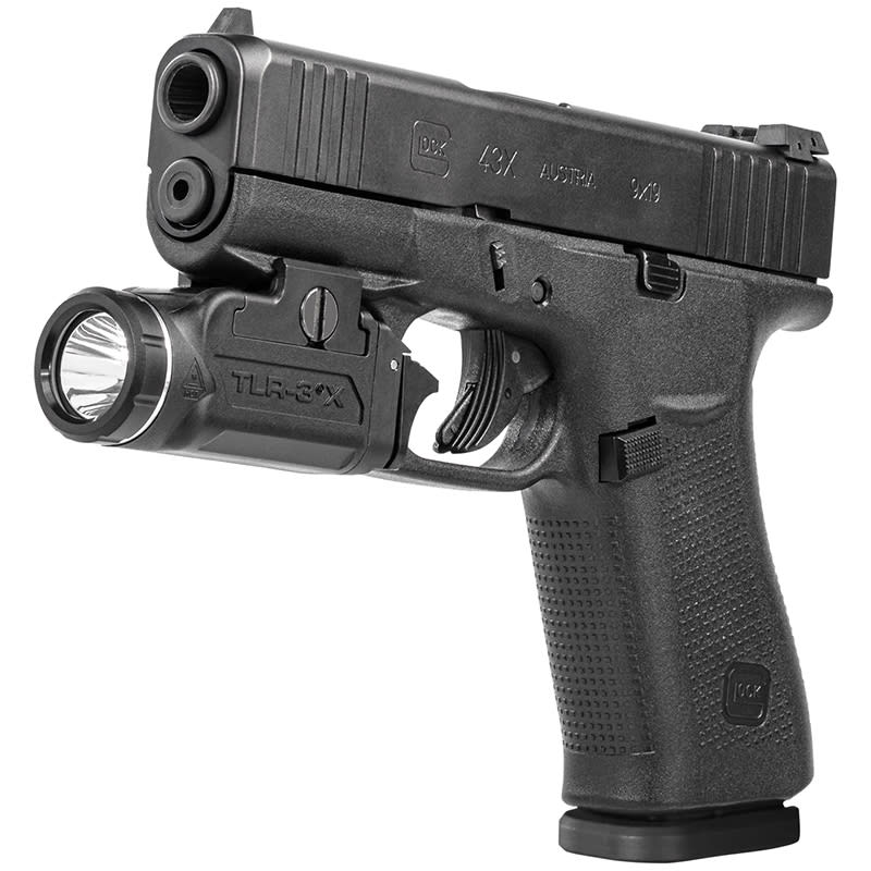 Linterna TLR-3X USB para riel picatinny Slim, color negra, incluye bateria recargable SL-B9, #591037