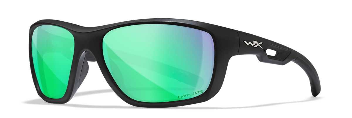 Wiley X Aspect Captivate Pol Green Mirror/Matte Black Frame 0