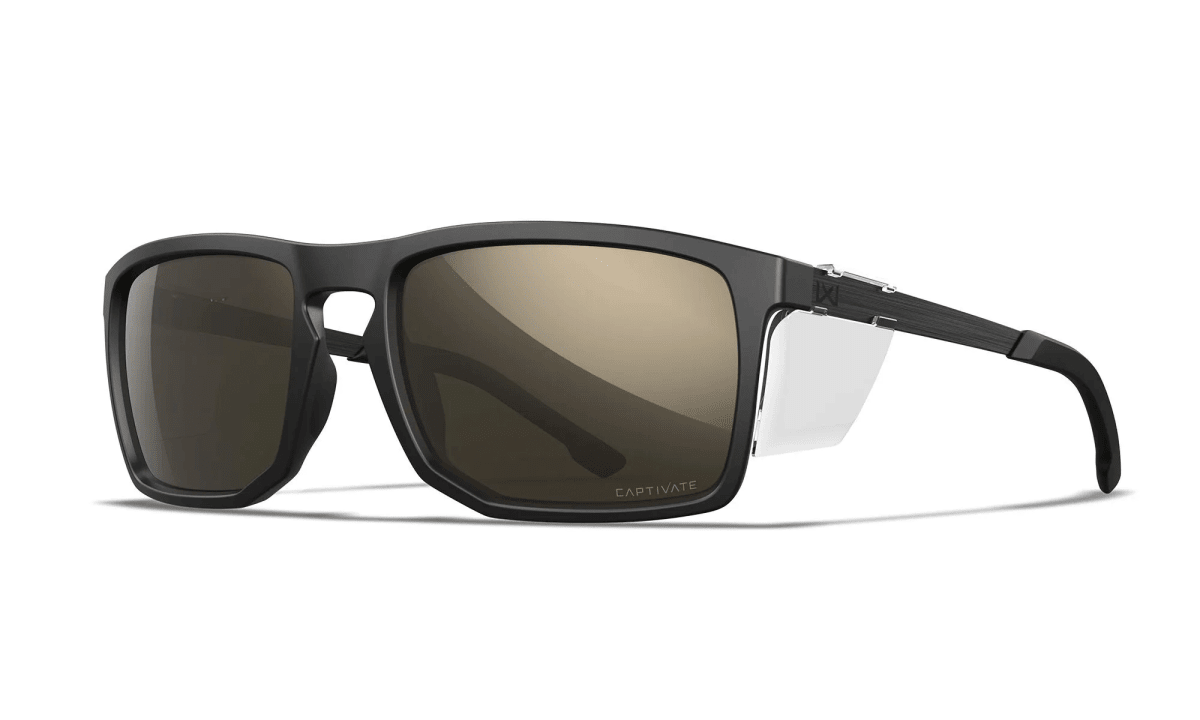 Lente Wiley X AXE CAPTIVATE™ Polarized Tungsten Mirror / Matte Black #AC6AXE043