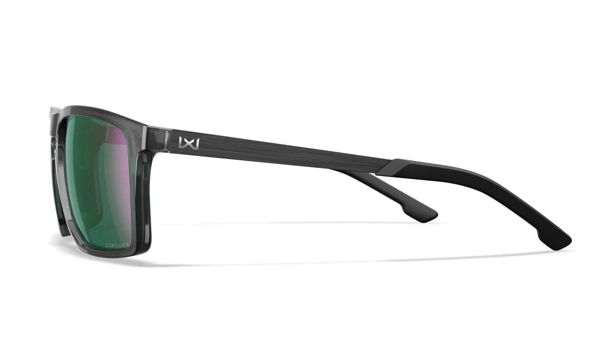 Lente Wiley X AXE CAPTIVATE™ Polarized Green Mirror / Gloss Crystal Grey #AC6AXE074