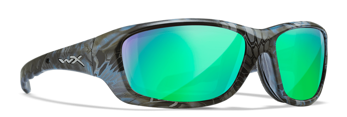 Wiley X Gravity Captivate Pol Green Mirror/Kryptek Neptune Frame2