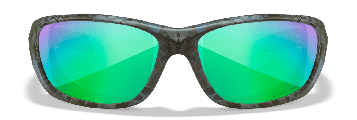 Wiley X Gravity Captivate Pol Green Mirror/Kryptek Neptune Frame3