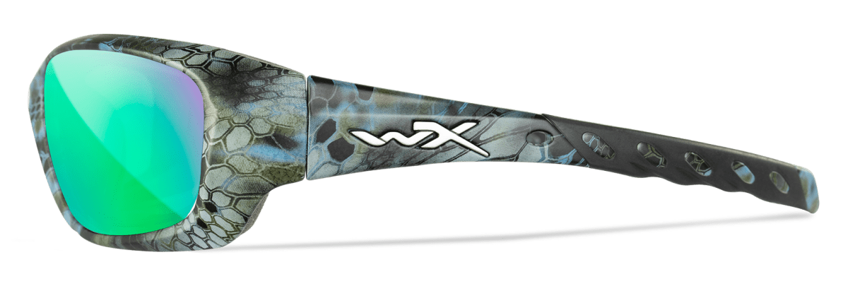 Wiley X Gravity Captivate Pol Green Mirror/Kryptek Neptune Frame5