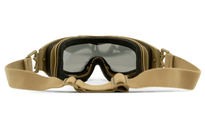 Antiparra Balística Wiley X SPEAR Tan con 2 Micas Smoke Grey y Transparente SP29T5