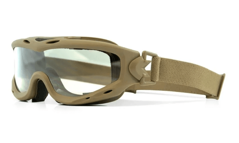 Antiparra Balística Wiley X SPEAR Tan con 2 Micas Smoke Grey y Transparente SP29T7