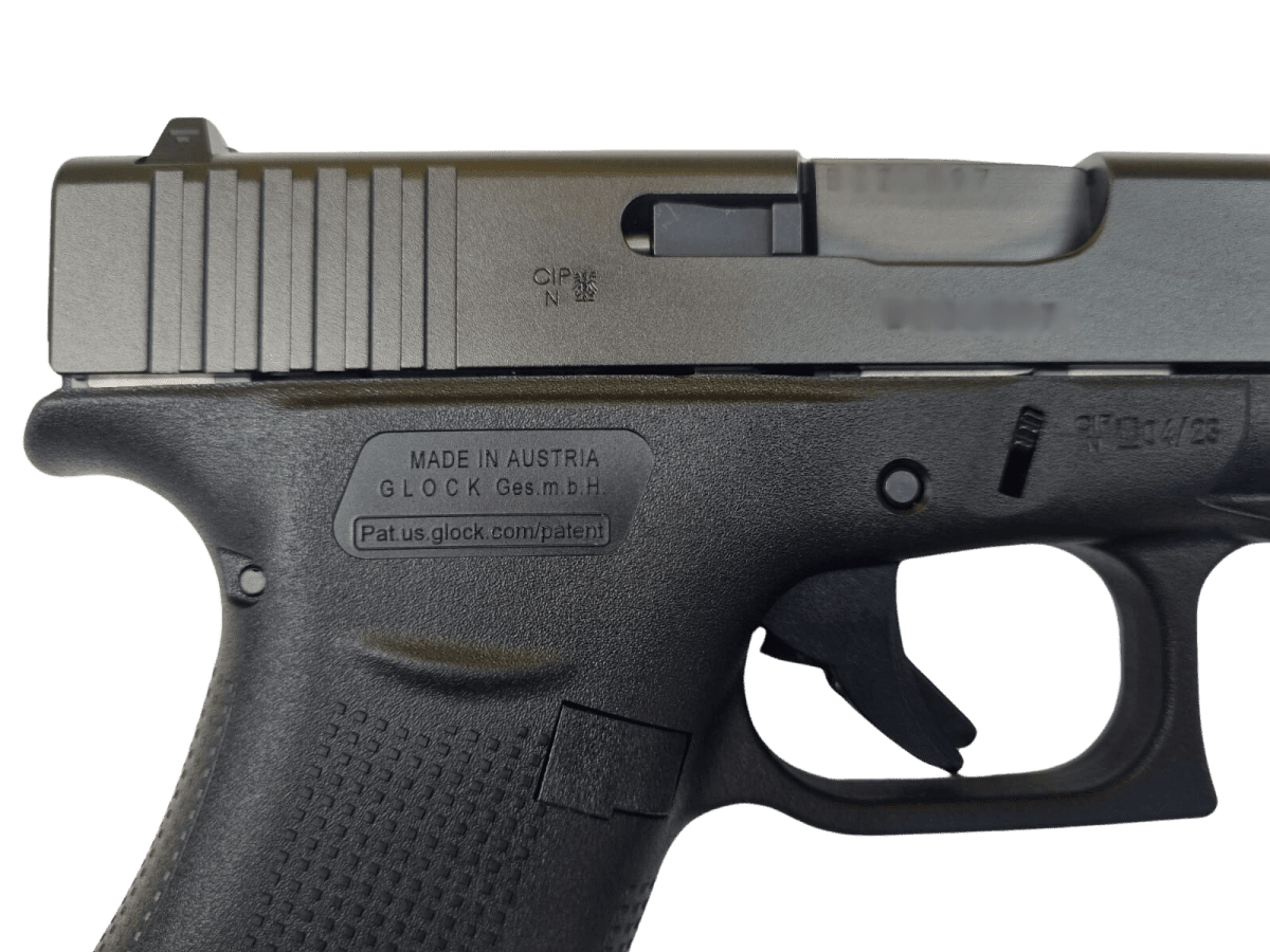 Pistola cal 9x19mm Glock 43X negra, con riel FS3