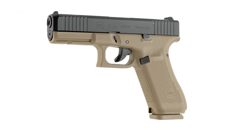 Pistola de Fogueo Umarex Glock 17 Gen5 cal 9 mm PAK Black/Coyote #311.02.044