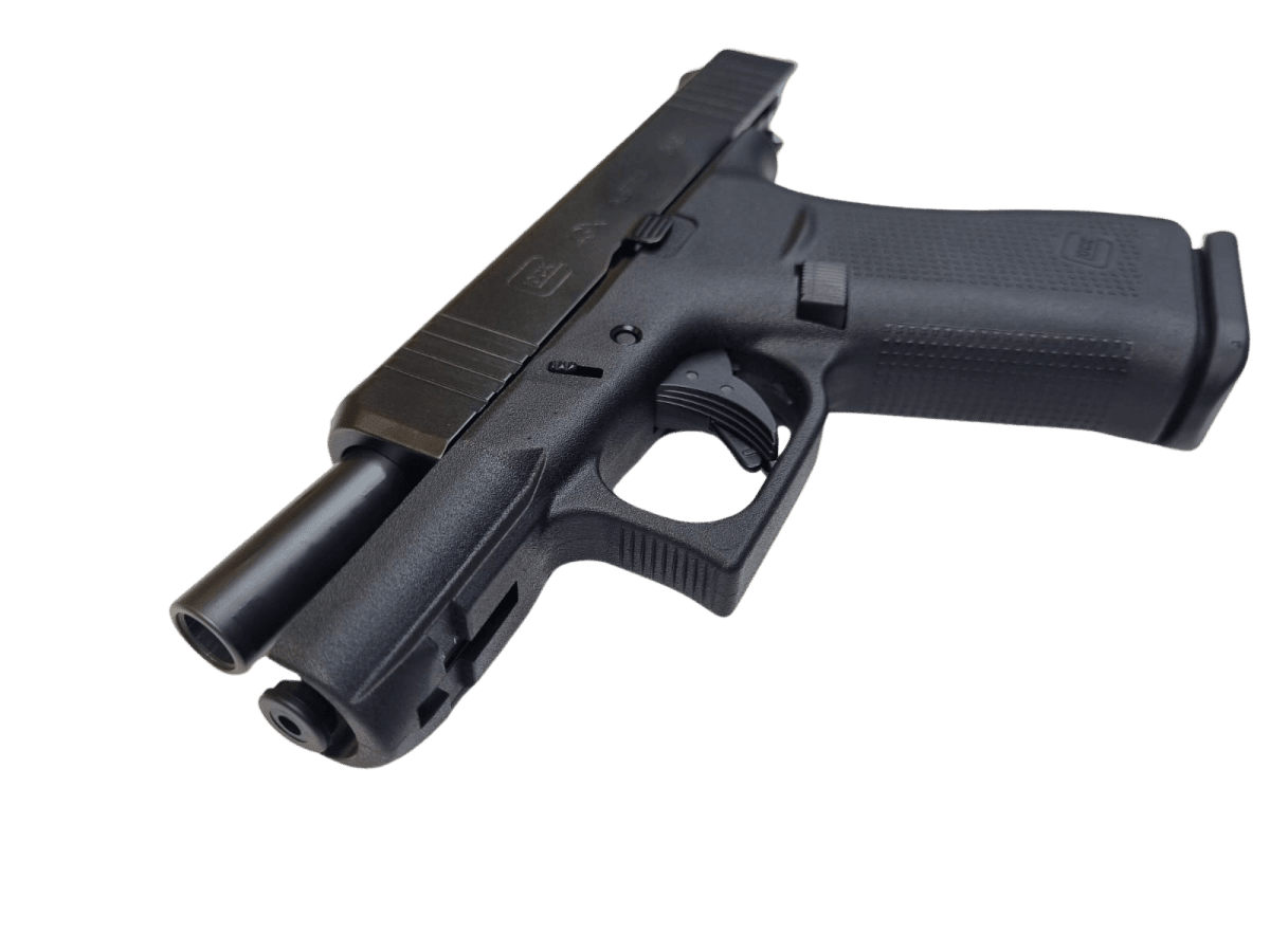 Pistola cal 9x19mm Glock 43X negra, con riel FS15