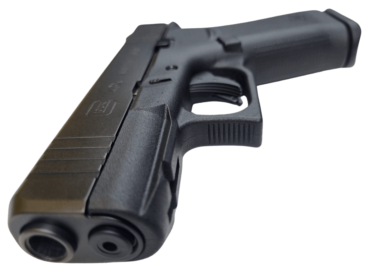 Pistola cal 9x19mm Glock 43X negra, con riel FS7