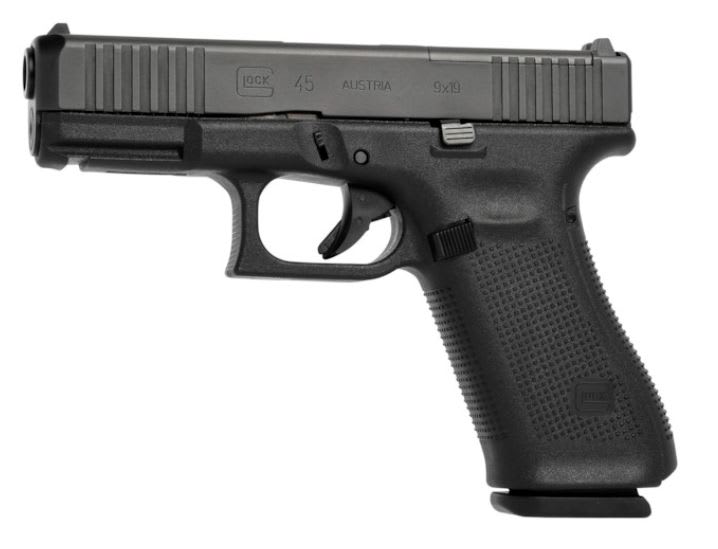 Pistola Cal 9 mm Glock mod 45 gen5 FS MOS1