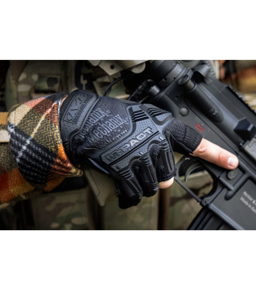 Guantes Mechanix M-Pact Fingerless Covert Negro Talla XL #MFL-55-0117