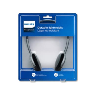 AUDIFONOS ULTRALIVIANOS GRIS PHILIPS SBCHL140