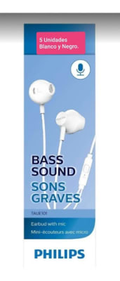 AUDIFONOS CON MIC BLANCO PHILIPS TAUE101WT