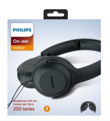 AUDIFONOS CON MIC NEGRO PHILIPS TAUH201