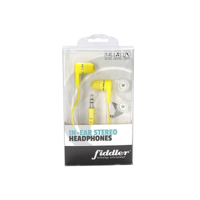 AUDIFONOS IN EAR AMARILLO FLUOR FIDDLER FD003FY MACROTEL (gomitas)1