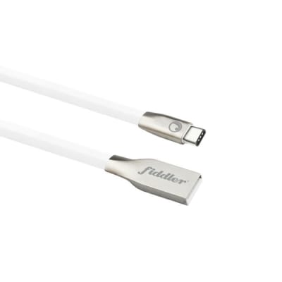 CABLE PLANO TIPO C 2.0A BLANCO FIDDLER FDTYPEC10W