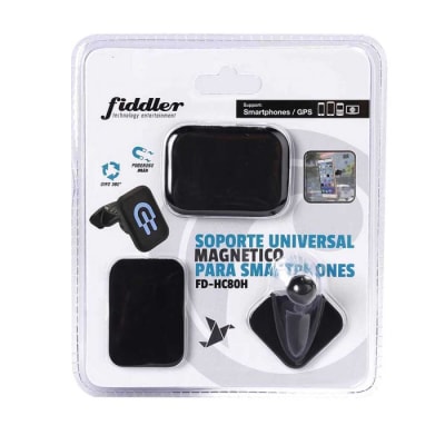 SOPORTE SMARTPHONE MAGNETICO PARA AUTO FIDDLER FDHC80H