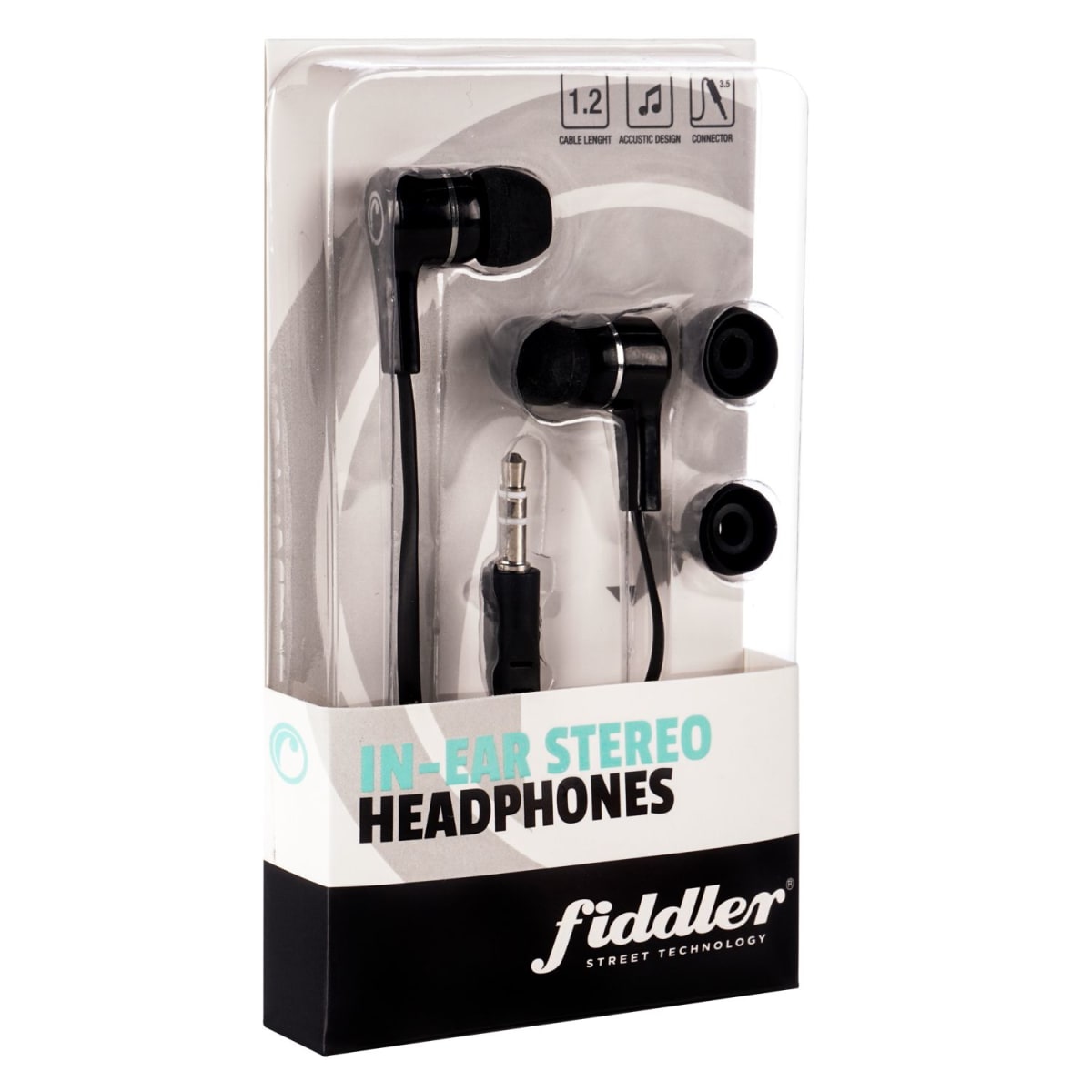 AUDIFONOS IN EAR NEGRO FIDDLER FD003FB MACROTEL (gomitas) 0