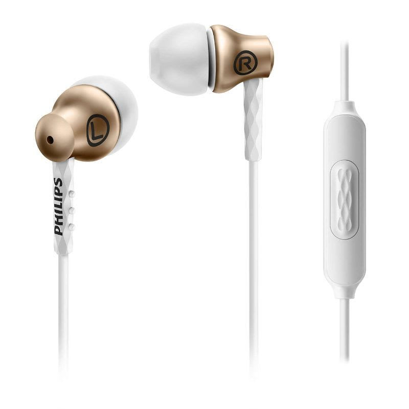 AUDIFONOS CON MIC METAL DORADO PHILIPS SHE8105 0