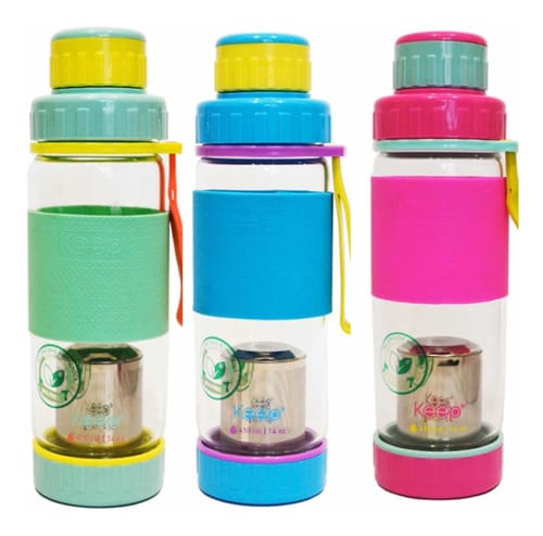 BOTELLA DE VIDRIO CON INFUSOR KEEP 0