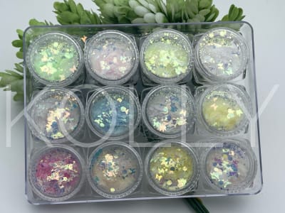 Decoración Glitters 12 Piezas # 111