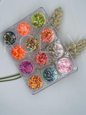 Decoración Glitters 12 Piezas # 81