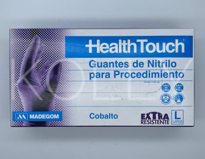 Guantes healthTouch Talla L Extra Resistente Cobalto1