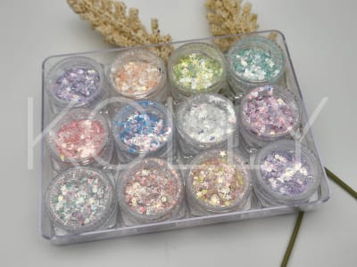 Decoración Glitters 12 Piezas # 21