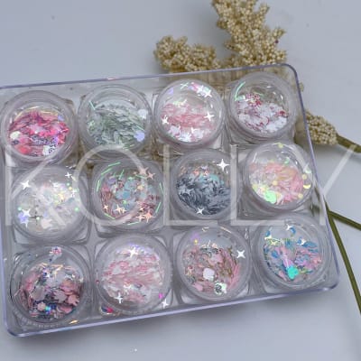 Decoración Glitters 12 Piezas # 31