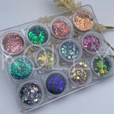 Decoración Glitters 12 Piezas # 51