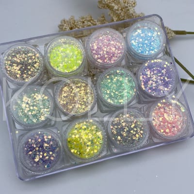 Decoración Glitters 12 Piezas # 71