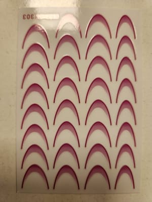 sticker con pegatina francesa Fucsia1