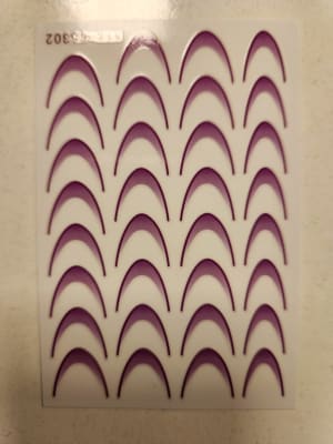 sticker con pegatina francesa Morado1