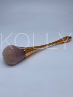 Brocha quita polvo con mango dorado1