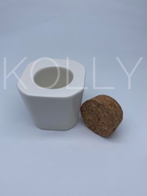 Vaso dappen blanco con corcho1