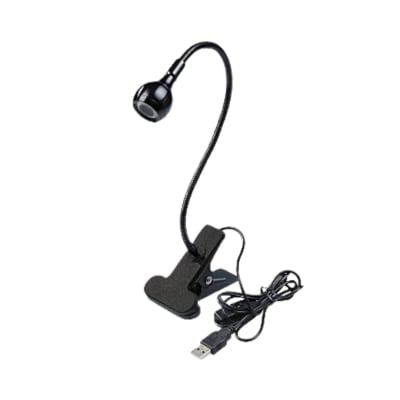Lampara UV/Led mini portátil clip black1