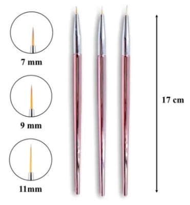 Pincel Liner 3 un Golden Rose1
