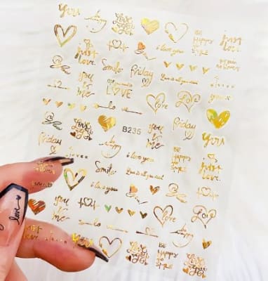 sticker B235 gold1