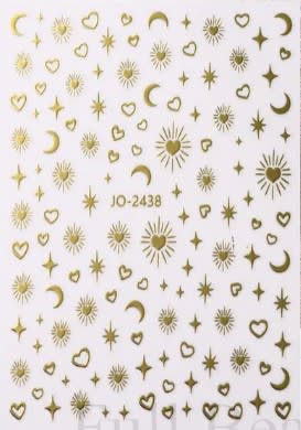 sticker 3D gold JO-24381
