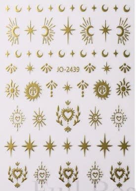 sticker 3D gold JO-24391