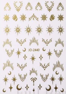sticker 3D gold JO-24401
