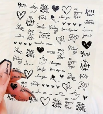 sticker B235 negro1