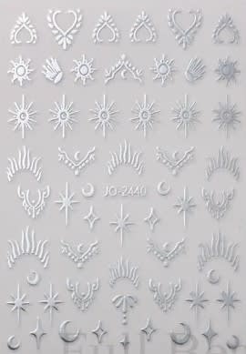 sticker 3D silver JO-24401